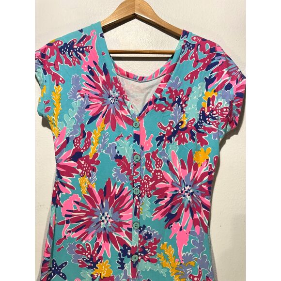 Lilly Pulitzer dress summer spring vacation beach resort wear colorful women M - Picture 3 of 6